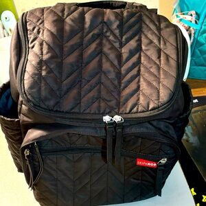 Skip Hop diaper bag with packing cubes